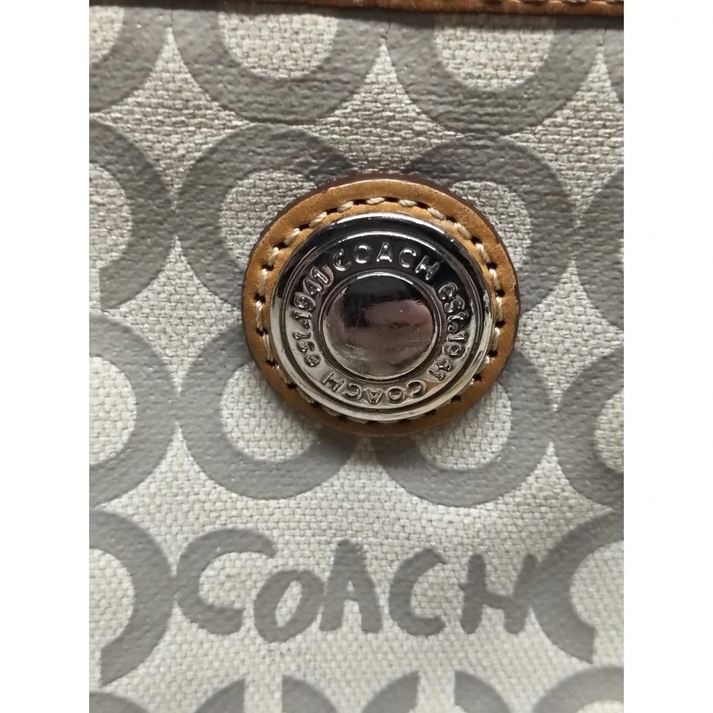 w/COA COACH #42420 Swingpack Signature Coated Canvas - Some‎ Peeling